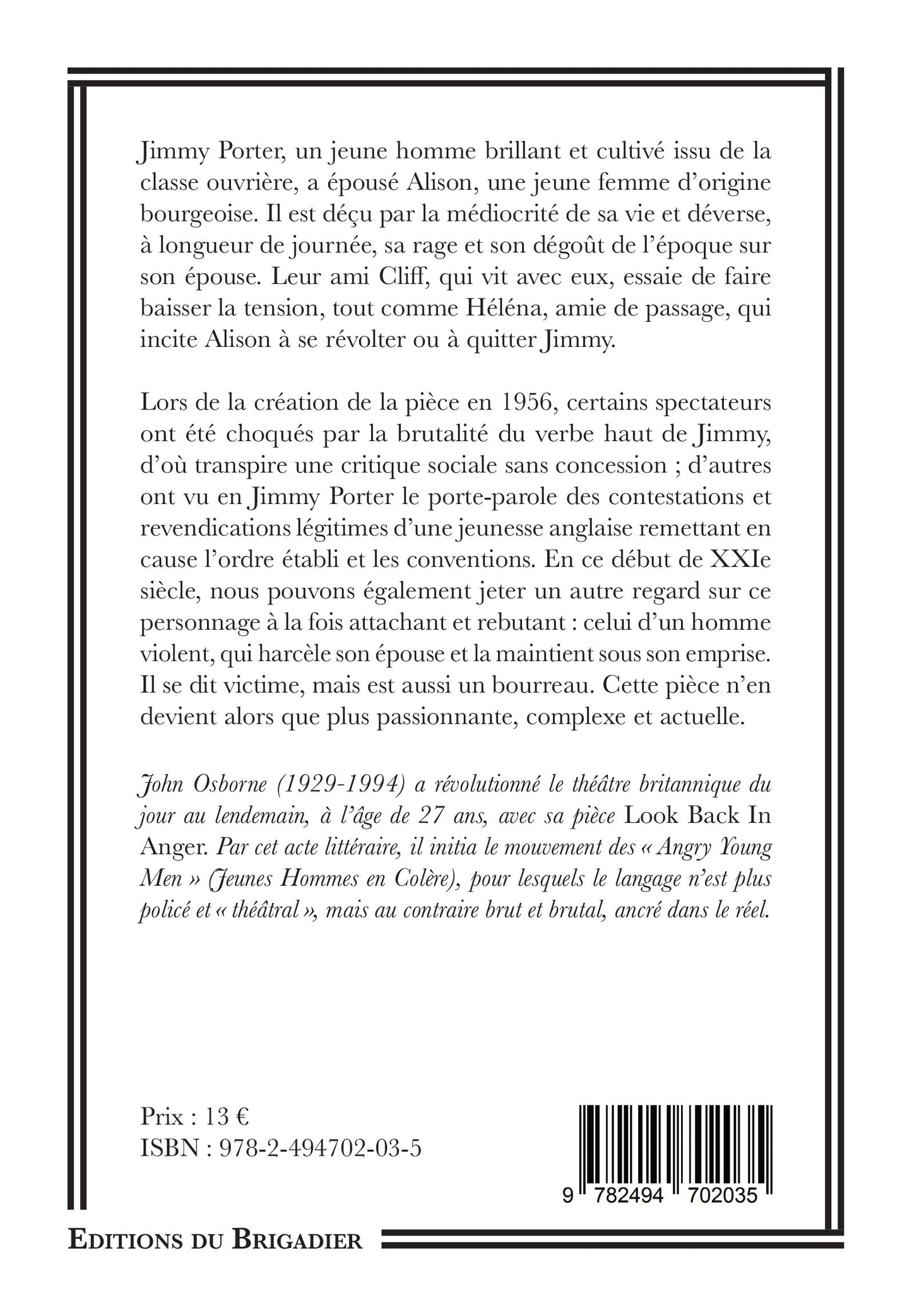 Jeune Homme en Colère