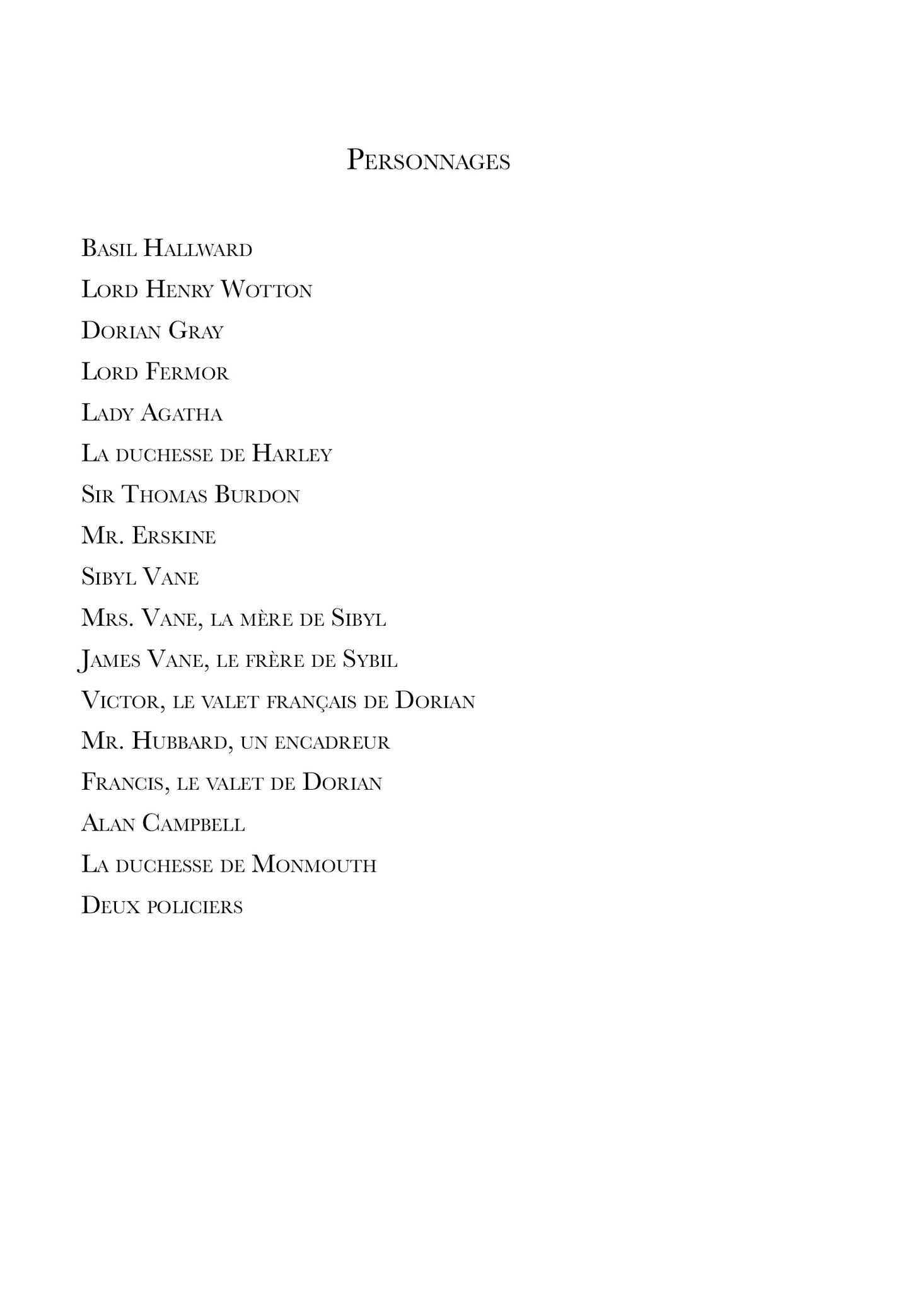 Le Portrait de Dorian Gray