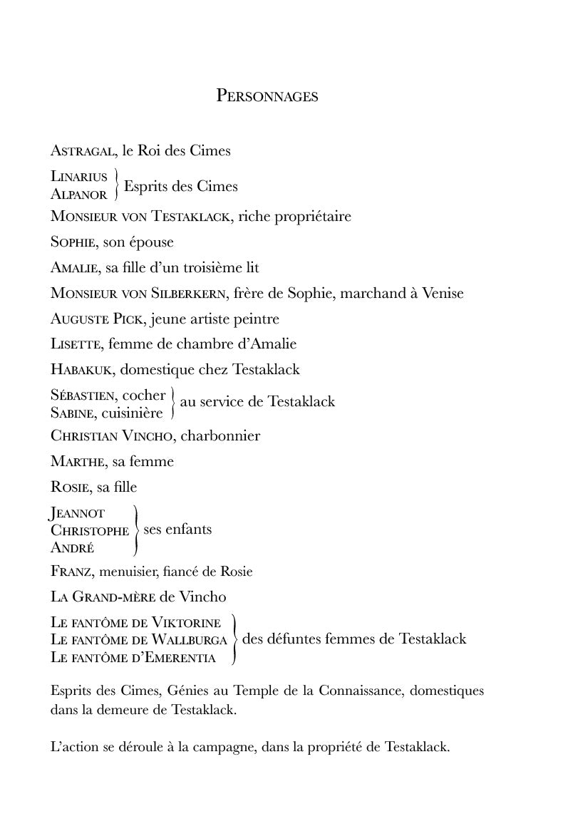 Le Roi des Cimes et le Misanthrope