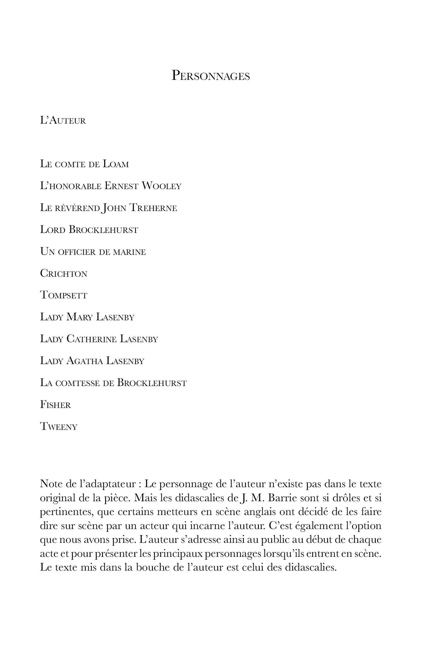 L'Admirable Crichton