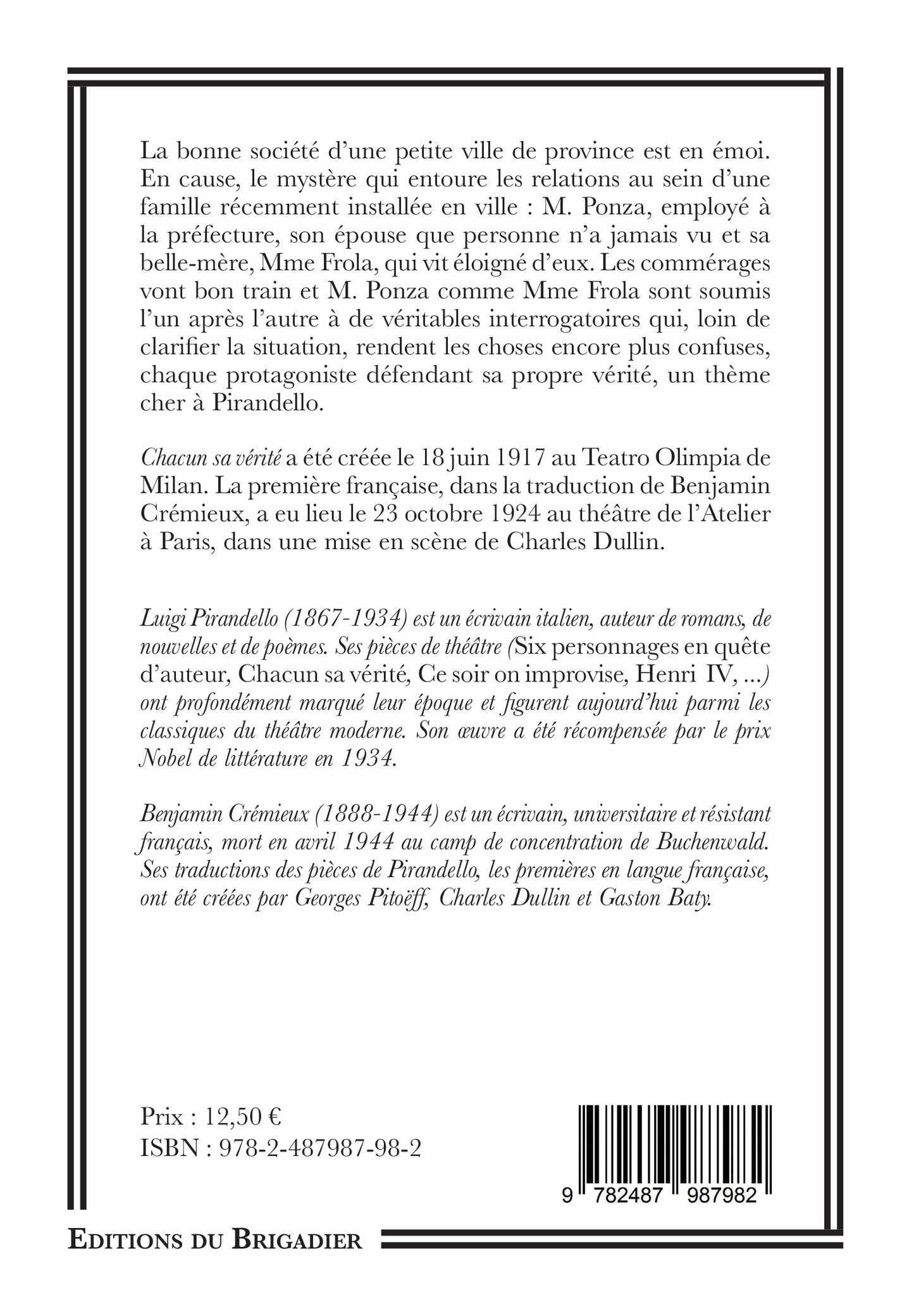 Chacun sa vérité