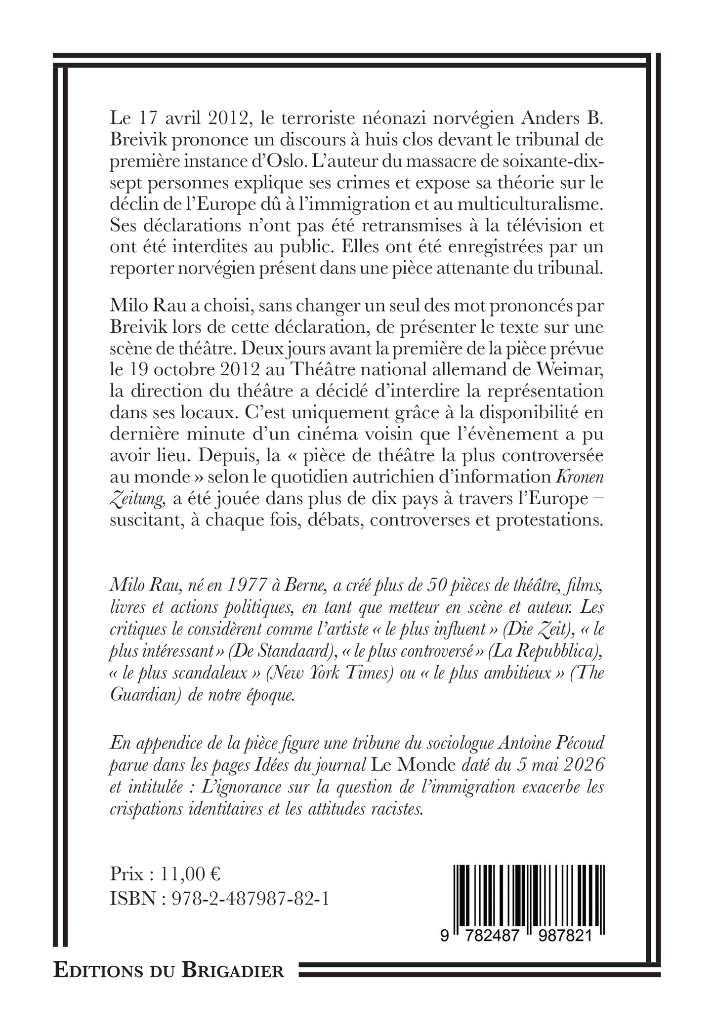 La Déclaration de Breivik