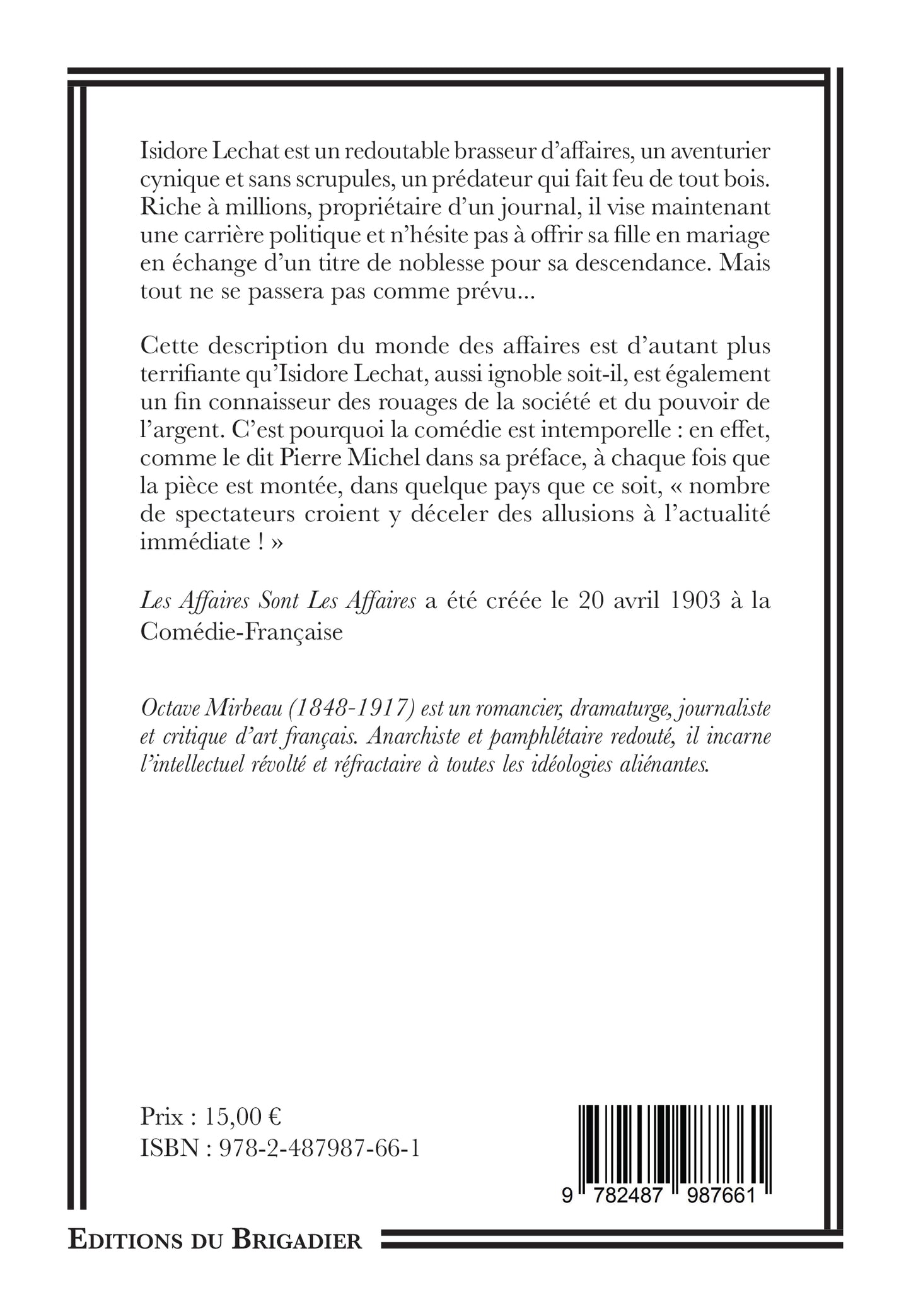 Les Affaires Sont Les Affaires
