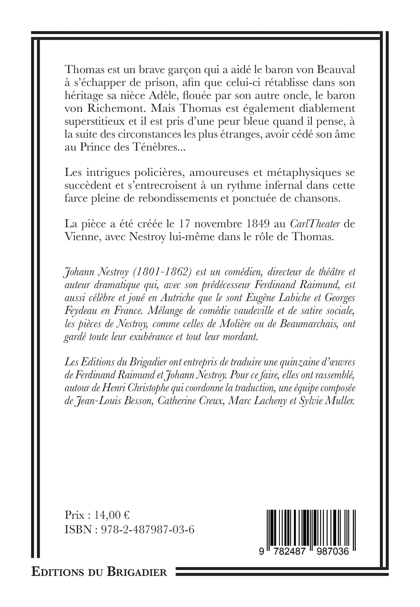 Une Sacrée Peur Bleue